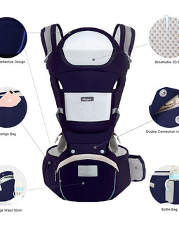 New Born Baby Carrier, Ergonomic Infant Kids Backpack Hipseat Sling